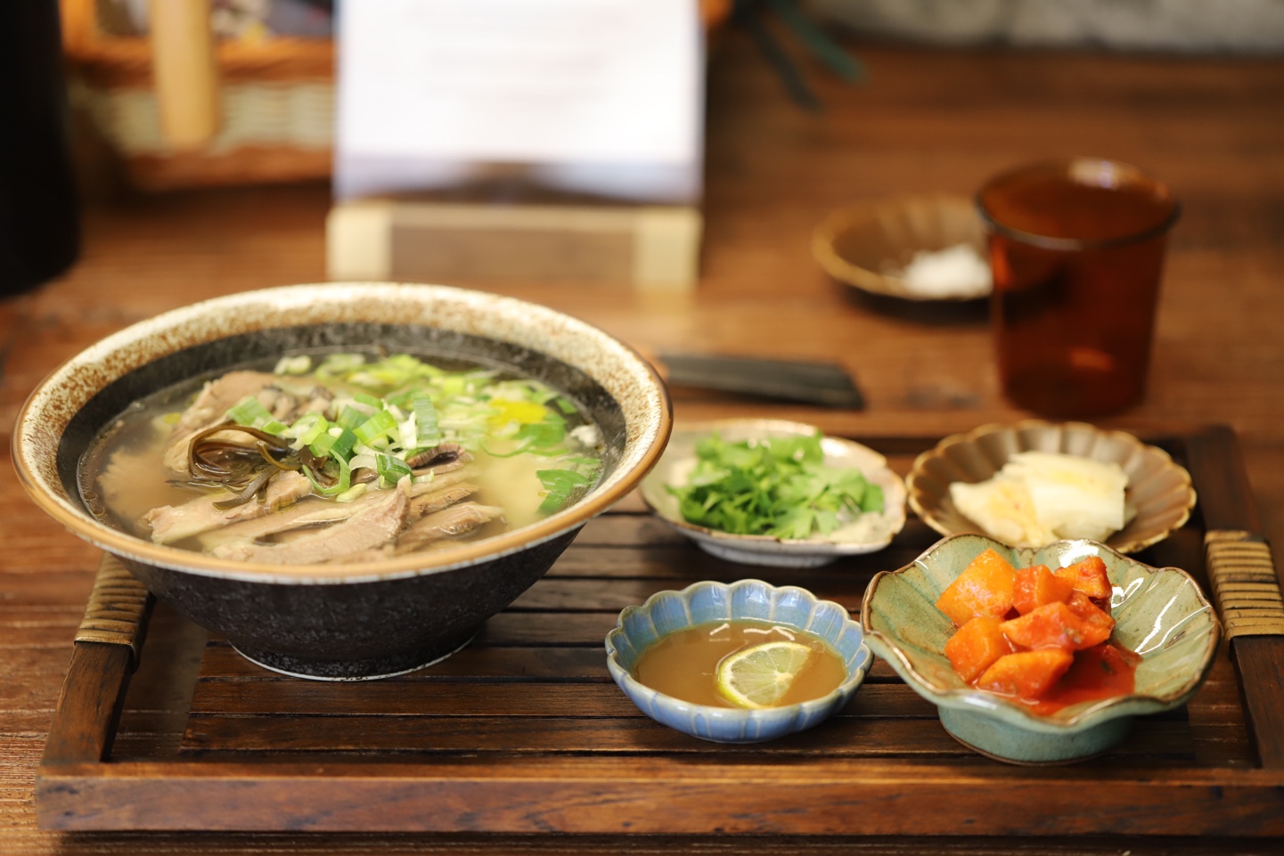 Myunghwaok signature gomtang set with banchan